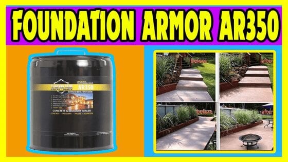 Foundation Armor AR350 sealers for stamped concrete